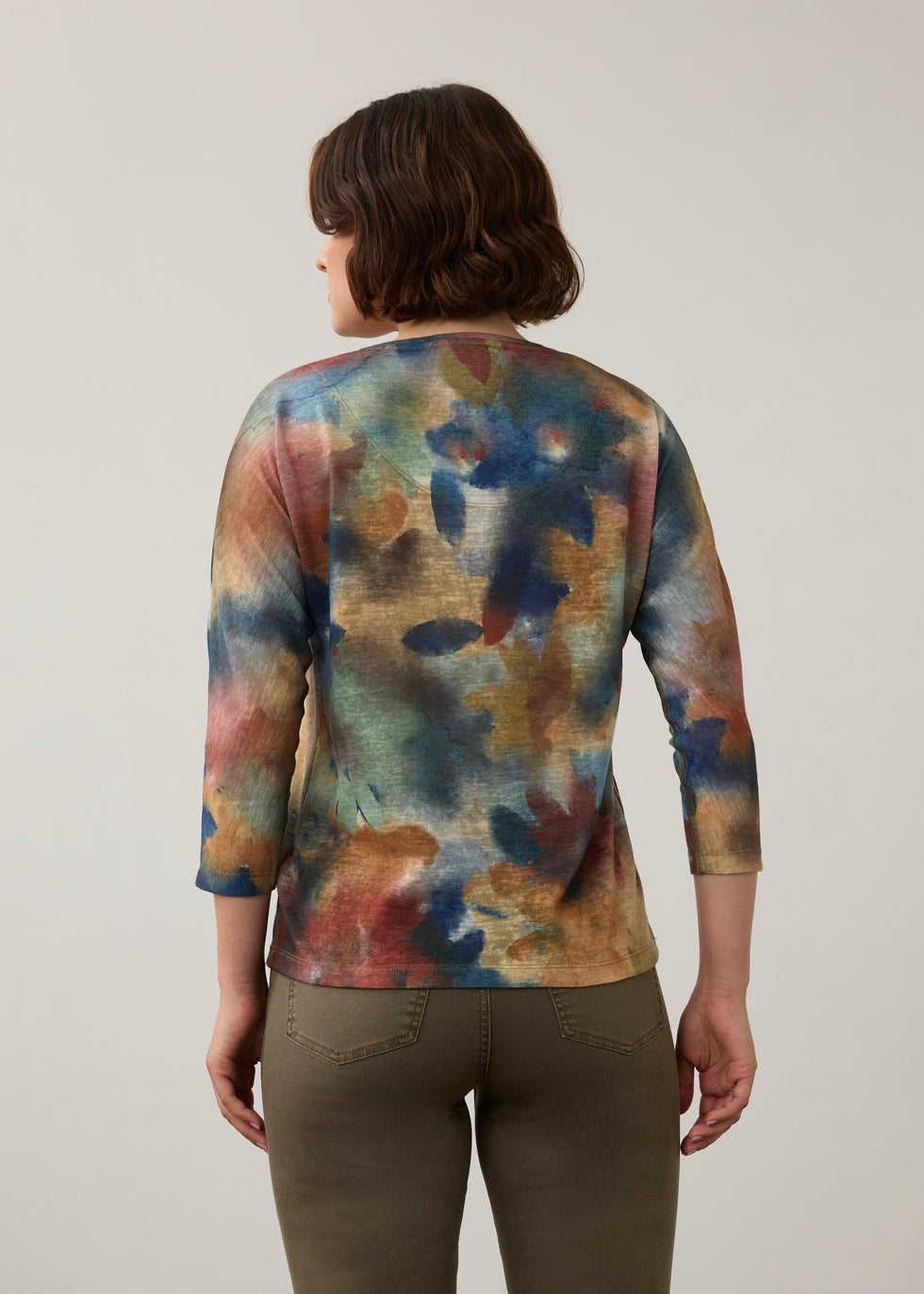 Drop Shoulder V-Neck Top, Courage