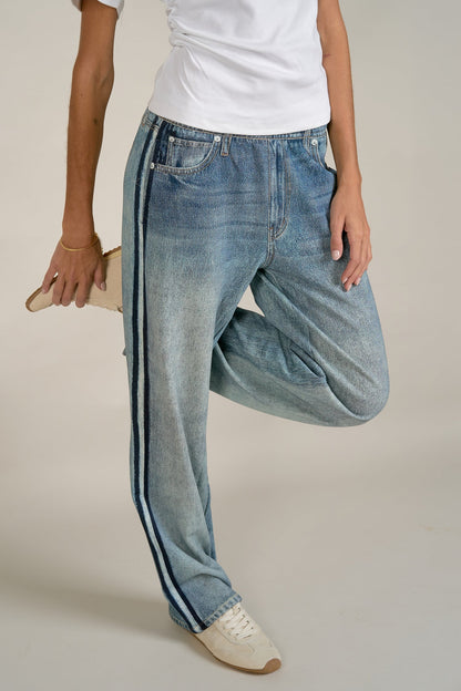 Jojo Denim Track Sweatpant Jeans