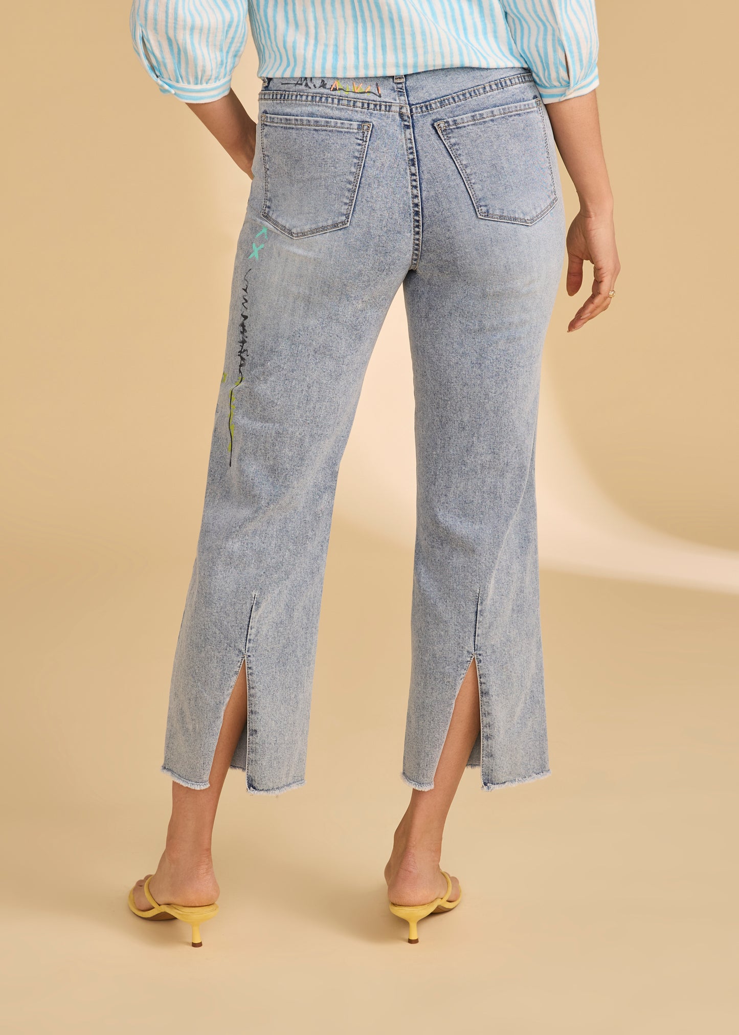 Artist Touch Cropped Straight Jeans