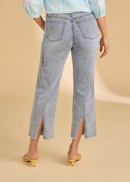 Artist Touch Cropped Straight Jeans