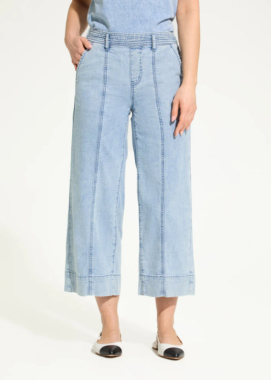 Pull On Crop Light Denim