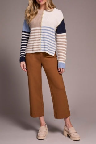 Long Sleeve Boat Neck Sweater Sandstone