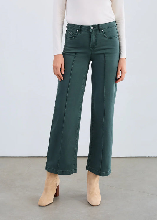 Olivia Wide Leg Denim, Spruce
