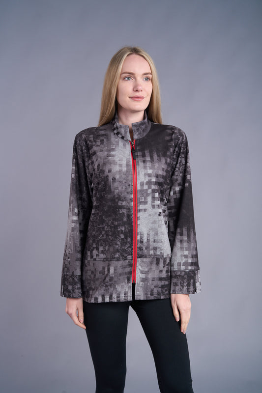 Black Print Jacket