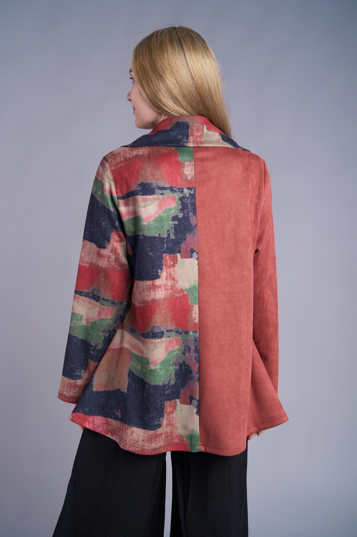 Suede Mix Media Jacket