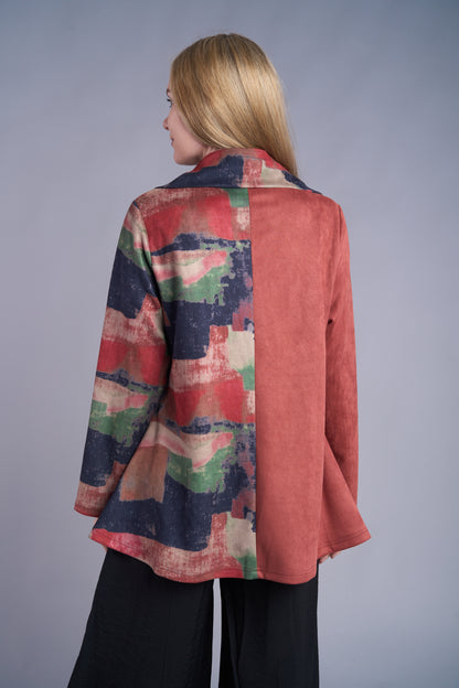 Suede Mix Media Jacket