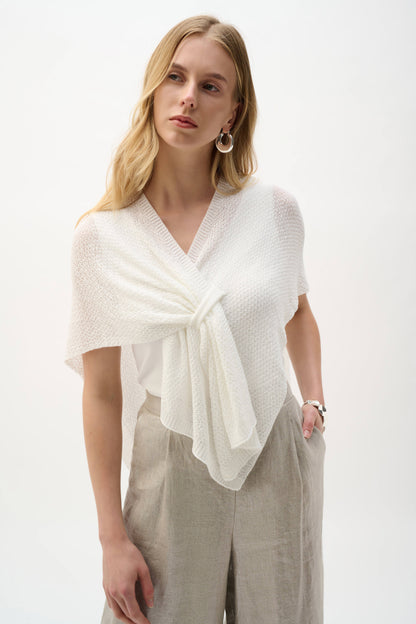 Soft Knit Draped Pull-Through Cover-Up