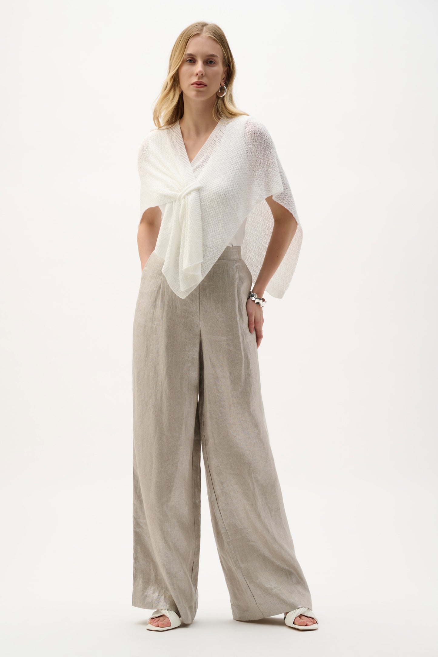 Soft Knit Draped Pull-Through Cover-Up