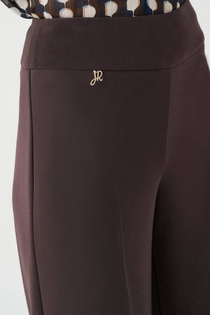 Silky Knit Wide-Leg Pull-On Pants Mocha