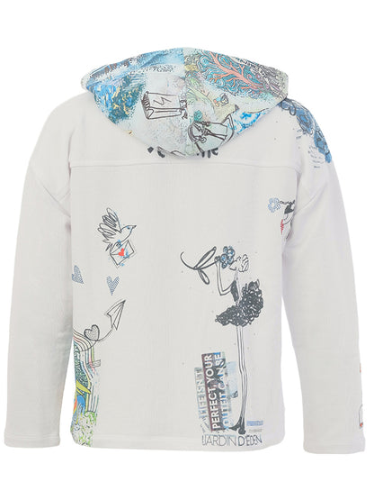Whimsy Sketch Hooded Blazer