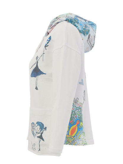 Whimsy Sketch Hooded Blazer