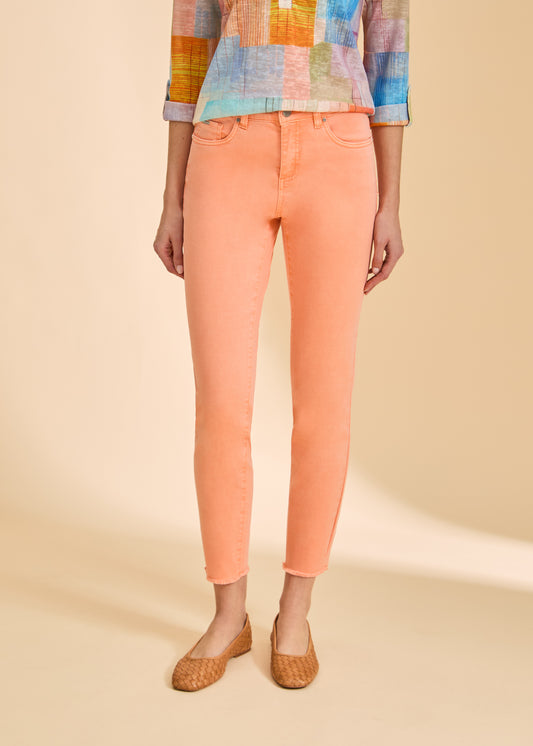 Olivia Slim Ankle Denim- Cantaloupe