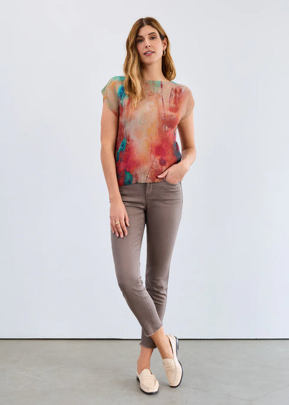 Olivia Slim Ankle Denim, Taupe