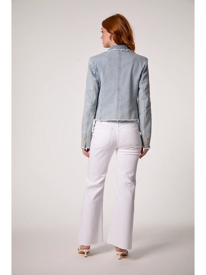 Logan Frayed Blazer- Panama