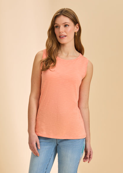 Boat Neck Cami- Cantaloupe