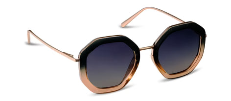 Solana Polarized Sunglasses Black/Tan