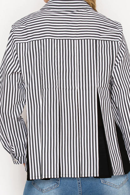 Jenn Shirt with Pleating Details