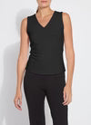 Essential V-Neck Shell Black