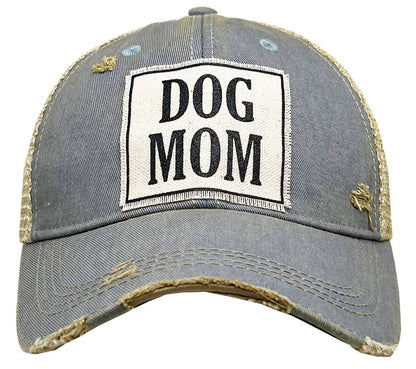 Dog Mom Distressed Trucker Hat Baseball Cap