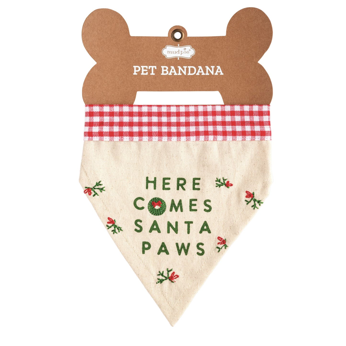 Here Comes Santa Paws Bandana
