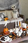 Ghost Beaded Pillow