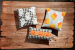 Candy Corn Beaded Pillow