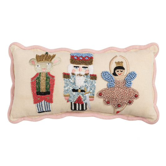 Icons Mini Nutcracker  Beaded Pillow
