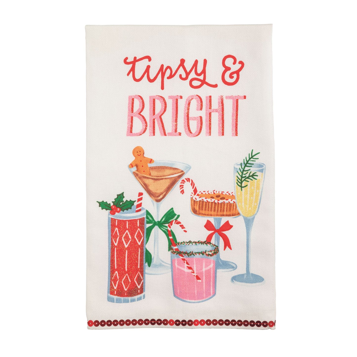 Tipsy & Bright Glitter Towel