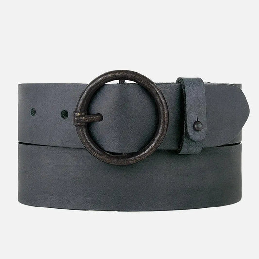 Pip | Vintage Full-Grain Leather Belt Anthracite