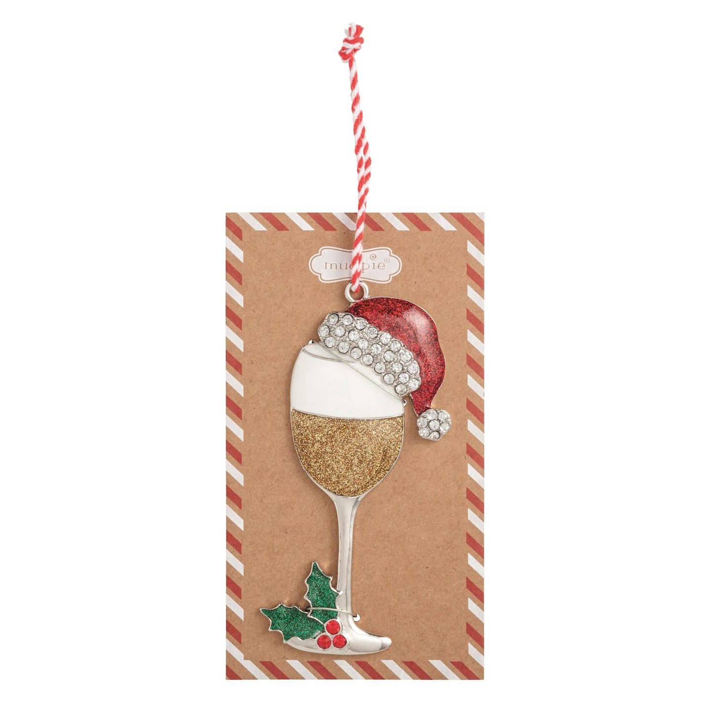 Wine Enamel Ornament