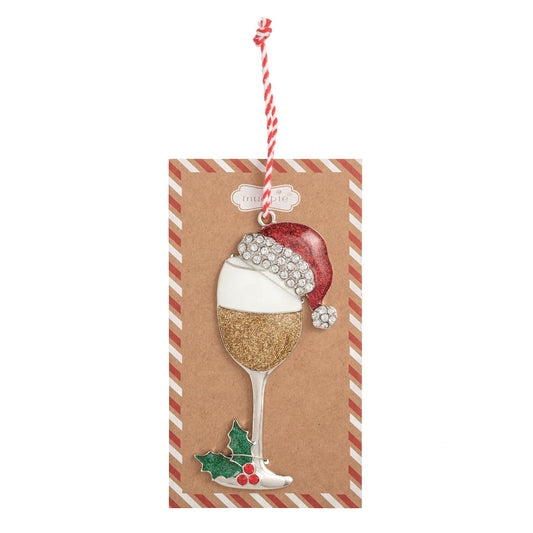 Wine Enamel Ornament