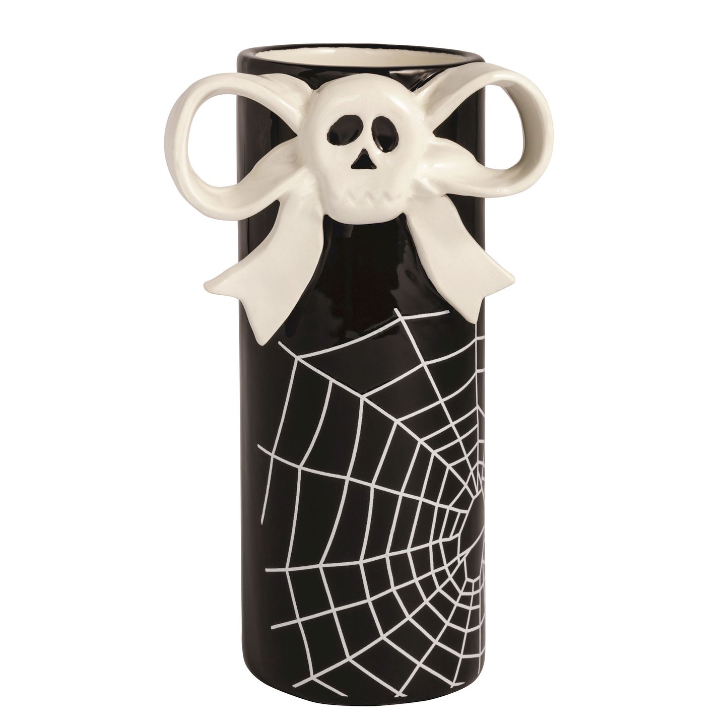 Skull Bow Stem Vase