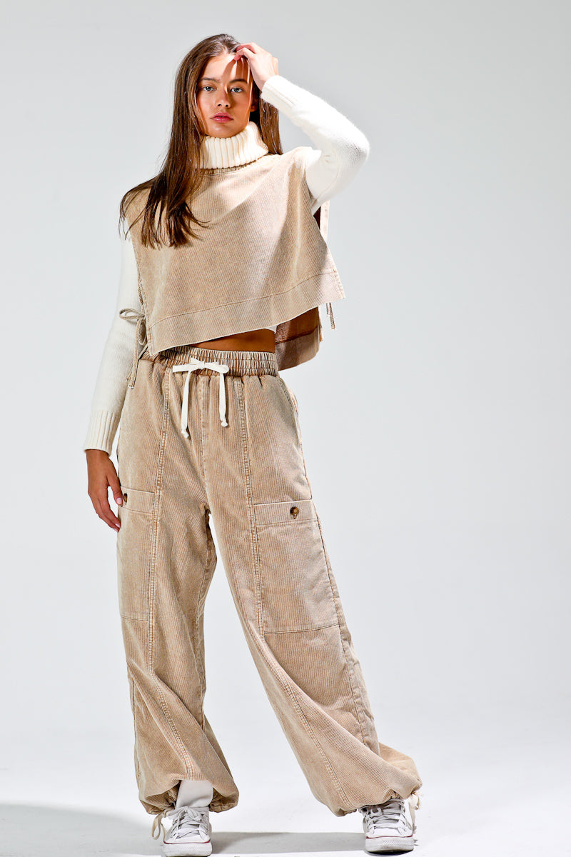 Corduroy Sleeveless Top