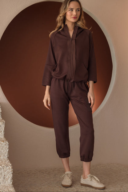 Kari Pointe Knit Hoodie Jacket