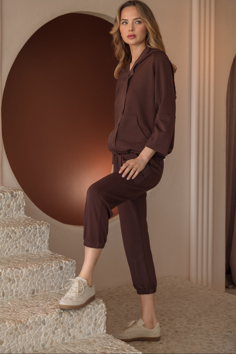 Kari Pointe Knit Hoodie Jacket
