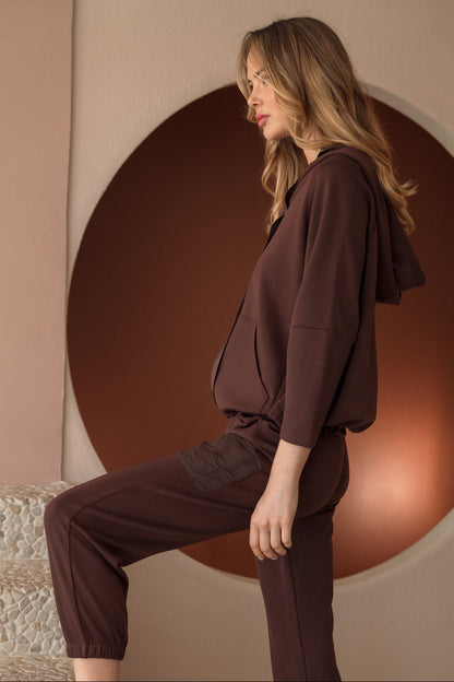 Kari Pointe Knit Hoodie Jacket