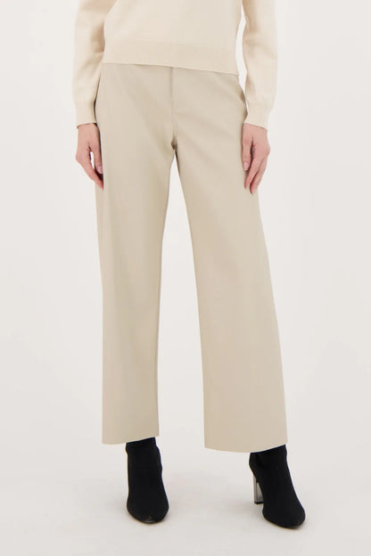 Faux Leather Straight Leg Pant