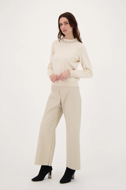 Faux Leather Straight Leg Pant