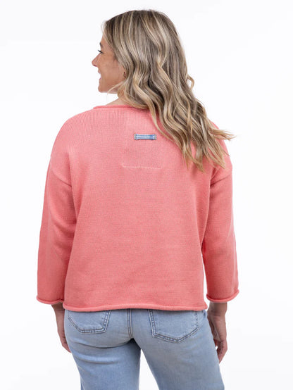 FLORA PULLOVER - WATERMELON
