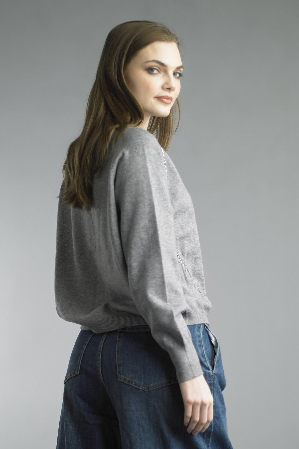 Silver Lining Chain Detail Sweater