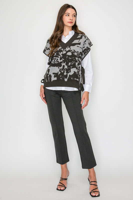 Stacey Sweater Vest Charcoal