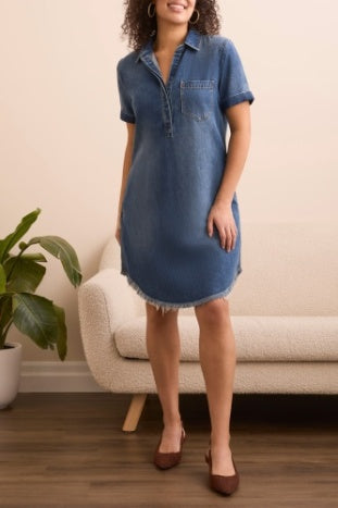 Pop Over Shirt Dress