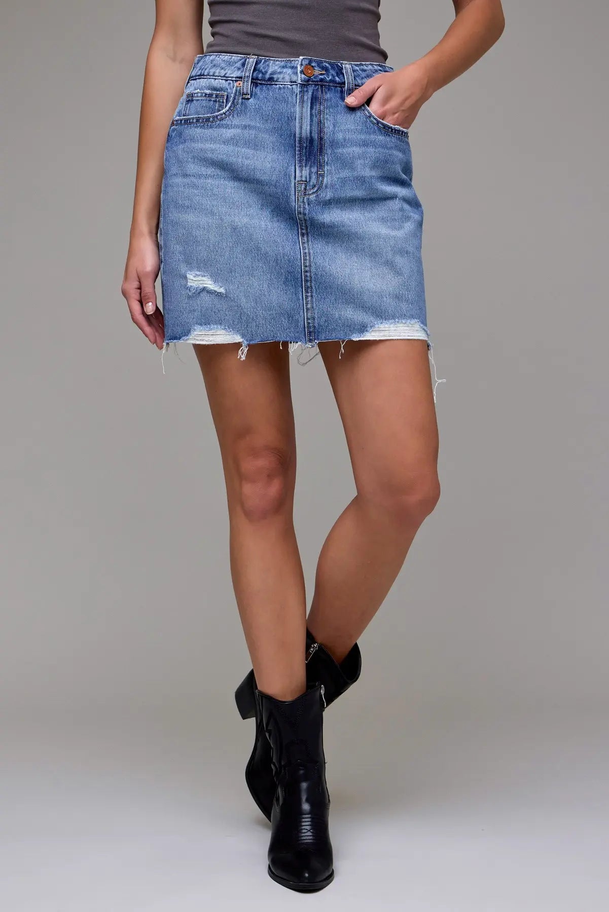 [PEYTON] Medium Vintage Classic Mini Skirt