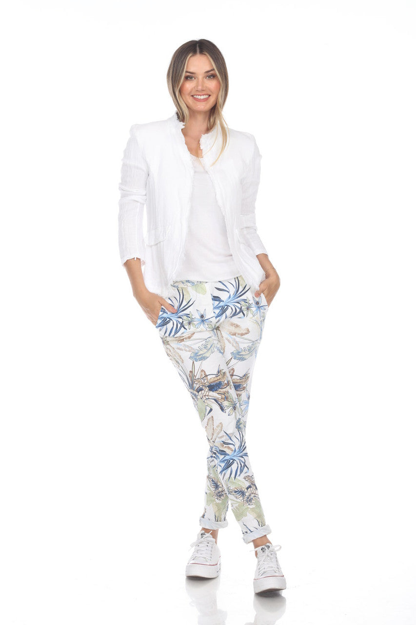 White Jacket Linen/Cotton Blend