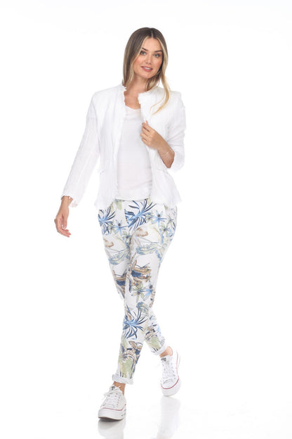 White Jacket Linen/Cotton Blend