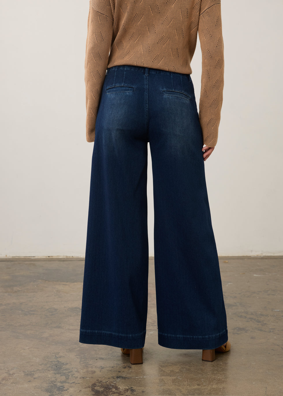 Wide Leg Denim, Dark Wash