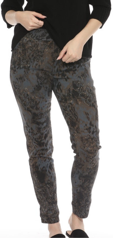 Charcoal Print Pants