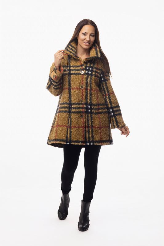 Burberry Plaid Boucle Jacket