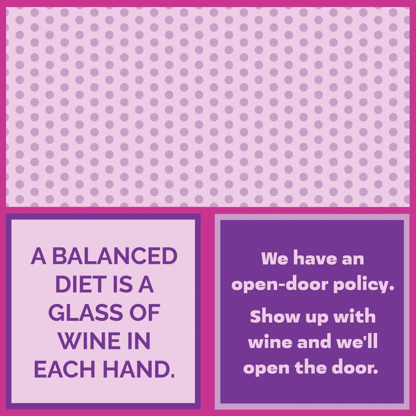 Cocktail Napkin Open Door Policy