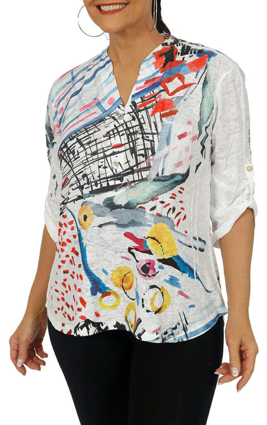 Textured Knit Sequin Collar And Front Pocket